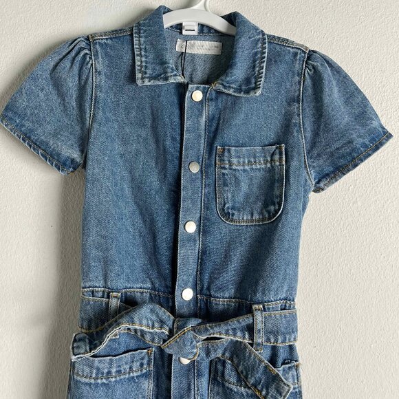 Kids Denim Jumpsuit - Picture 2 of 9